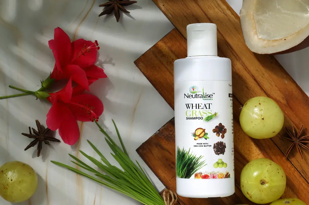 Neutralise Wheatgrass  Shampoo  for Scalp psoriasis eczema scales dandruff hair fall.webp