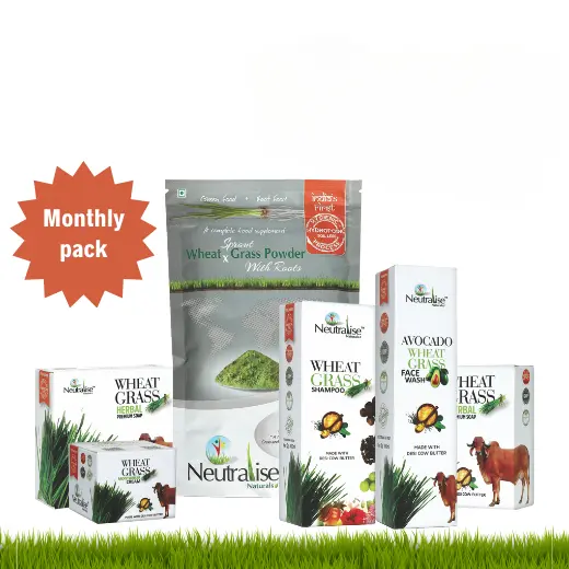 Psoriasis, Eczema & Dermatitis All-in-One Wheatgrass Body Care Kit