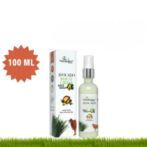 [WG-FW-007] Wheatgrass Avocado Herbal Face Wash